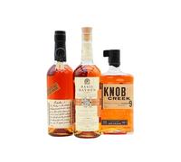James B. Beam Distilling Co. - Knob Cr asil Hayden's & Booker's Small Batch Bourbon Whiskey 70cl x 3 40% ABV Bundle
