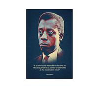 James Baldwin Poster Motivational Quote Portrait Art 3 Canvas Wall Bedroom Decor Picture Sports Landscape Offices Room Decor Gift Unframe:12×18inch(30×45cm)