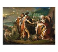 James Barry - King Lear Weeping over Cordelia, vintage art, 12x8" (A4) Reproduction Poster Print