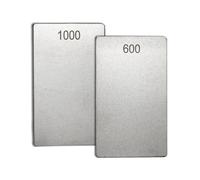 James Barry Woodcarver’s Diamond Sharpening Stone - 600/1000 Grit Dual-Sided Credit Card Stone, 3" x 2", 1.6mm Thick - Precision Honing for Carving Tools, Blades, Router Bits - ECCSFF