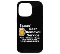James' Beer Removal Service Funny Gag Mens Fun Novelty Case for iPhone 13 Pro