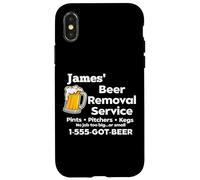 James' Beer Removal Service Funny Gag Mens Fun Novelty Case for iPhone X/XS