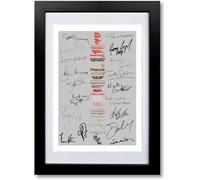 James Bond 007 all Actors and Directors Cast Signed A4 Poster Photo Print Framed Autograph Gift Movie Film Sean Connery Roger Moore Daniel Craig (A4 Black Framed & Mounted)
