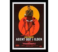 James Bond 30 x 40 cm Thunderball Danish Framed Print