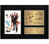 James Bond Autograph No Time To Die Daniel Craig 007 Full Cast Signed Poster | A4 Printed Photo Reproduction Print Picture Display Film Memorabilia Reproduction Signature Photo No76