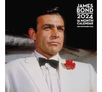 James Bond Calendar 2024 - Month to a View Planner 30cm x 30cm - Official Merchandise