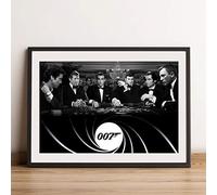 James Bond Casino Wall Art Print Poster for A4 Frame