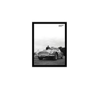 James Bond (Connery B+W 30x40 cm Framed Print