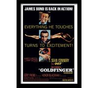 James Bond (Goldfinger Excitement) Â Framed 30 x 40cm Print
