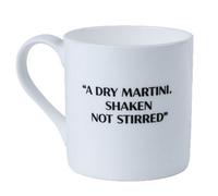 James Bond Martini Recipe Bone China Mug White (One Size)