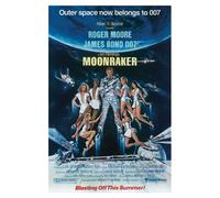 James Bond "Moonraker Canvas Print, Multi-Colour, 60 x 80 cm