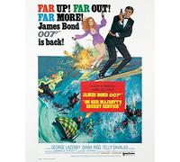 James Bond On Her Majesty's Secret Service Canvas Print, Multi-Colour, 40 x 50 cm