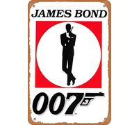 James Bond Retro Vintage Metal Tin Sign 8x12 inch Home Decor Art