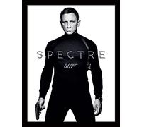 James Bond "Spectre - Black and White Teaser Framed Print, Multi-Colour, 30 x 40 cm