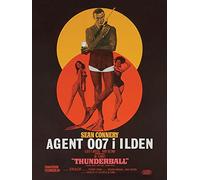 James Bond "Thunder ball Danish Canvas Print, Multi-Colour, 60 x 80 cm