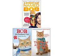James Bowen Collection 3 Books Set (A Street Cat Named Bob, Bob No Ordinary Cat, The World According to Bob)