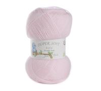 James Brett 100% Acrylic Baby Double Knitting Yarn Supersoft DK Knit Wool 5 x 100g (Baby Pink - BB6)