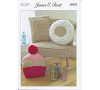 James Brett Amazon Super Chunky Knitting Pattern Cushion Covers Various Designs