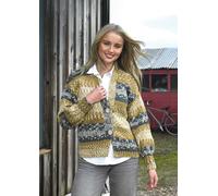 James Brett Aran Knitting Pattern Ladies Fairisle Style Button Cardigans (JB915)