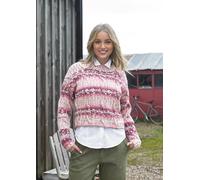 James Brett Aran Knitting Pattern Ladies Fairisle Style Sweaters Jumper (JB916)
