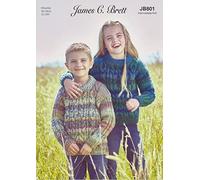 James Brett Childrens Chunky Knitting Pattern Cable Knit Sweater Jumper (JB801)