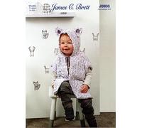 James Brett Chunky Knitting Pattern for Childrens Cat or Mouse Poncho & Toy (JB835)