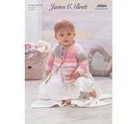 James Brett Double Knit Knitting Pattern Baby Jacket Cardigan & Hat (JB804)