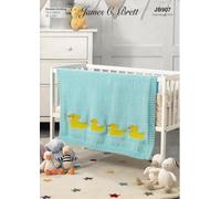 James Brett Double Knit Pattern Kids Baby Ducks Blanket JB907
