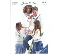 James Brett Double Knitting Pattern Cable Knit Ladies Mens & Kids Sweaters (JB940)