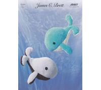James Brett Flutterby Chunky Knitting Pattern for Stuffed Whale (JB807)