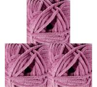 James Brett Flutterby Super Soft Chunky Knitting Wool 100g Ball Craft or Toy Yarn (Rose Pink - B19) (Pack of 3)