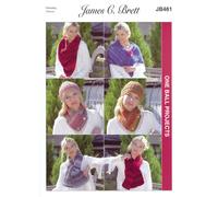 James Brett JB461 Chunky Knitting Pattern Ladies Accessories