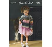 James Brett Kids Sweater Double Knitting Pattern Childrens Jumper (JB924)
