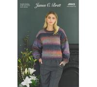 James Brett Ladies Sweater Double Knitting Pattern Womens Jumper (JB922)