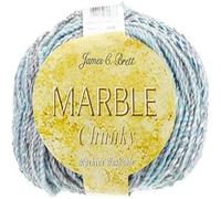 James Brett Marble Chunky Knitting Wool MC52 Turquoise/Grey