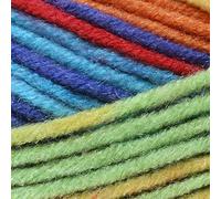 James Brett Party Time Chunky Knitting Yarn 100g Ball (Red, Orange, Yellow, Green & Blue - PT4) by King Cole