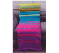 James Brett Super Chunky Knitting Pattern Easy Knit Small or Large Blanket Throw (JB843)