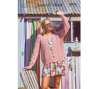 James Brett Womens Double Knit Knitting Pattern V Neck Cable Sweater Jumper (JB796)