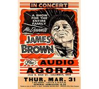 James Brown #1 VINTAGE RARE BAND ROCK Posters Concert Tour Music - A4 A3 A2 - Quality Prints (A2 Not Framed (420 x 594mm))
