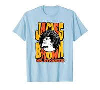 James Brown Mr Dynamite T-Shirt, Men, Baby Blue, XX-Large