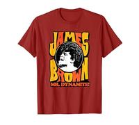 James Brown Mr Dynamite T-Shirt, Men, Cranberry Red, X-Large