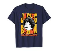 James Brown Mr Dynamite T-Shirt, Men, Navy Blue, Medium