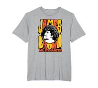 James Brown Mr Dynamite T-Shirt, Men's Big and Tall, Heather Grey, 2X Tall