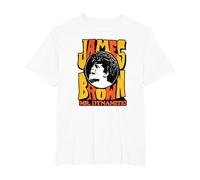 James Brown Mr Dynamite T-Shirt, Men's Big and Tall, White, 6X Tall