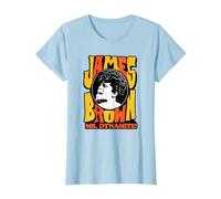 James Brown Mr Dynamite T-Shirt, Women, Baby Blue, XX-Large
