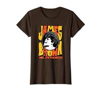 James Brown Mr Dynamite T-Shirt, Women, Brown, Large