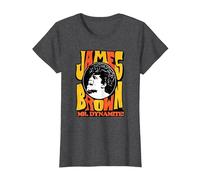 James Brown Mr Dynamite T-Shirt, Women, Dark Heather Grey, Small