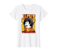 James Brown Mr Dynamite T-Shirt, Women, White, XX-Large