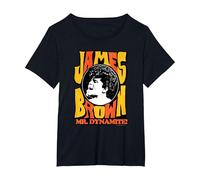 James Brown Mr Dynamite T-Shirt, Women's Plus, Black, 2X
