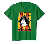 James Brown Mr Dynamite T-Shirt, Youth, Kelly Green, Medium